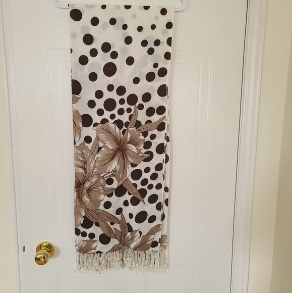 Floral Polkadot Scarf - Picture 1 of 1